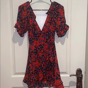 Fashion Nova Red Floral dress